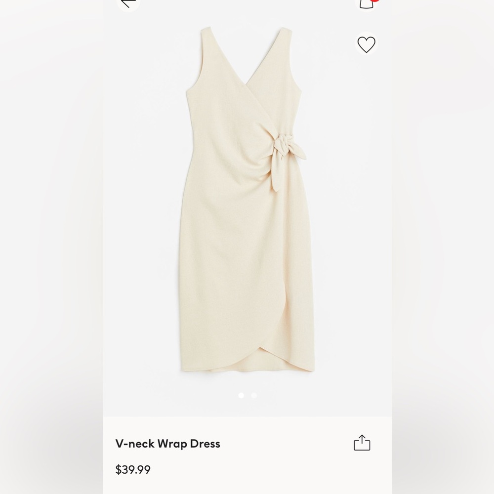 V Neck Wrap Dress H&M Size S BNWT